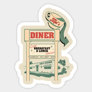 Mel's Diner Sticker